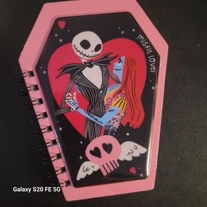 Nightmare Before Christmas Pink Coffin-Shaped Activity Notebook